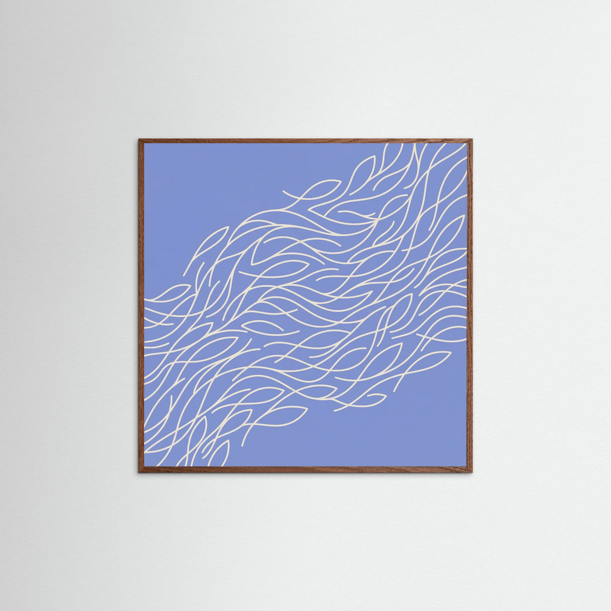 Oak Dark Square Ocean Fan