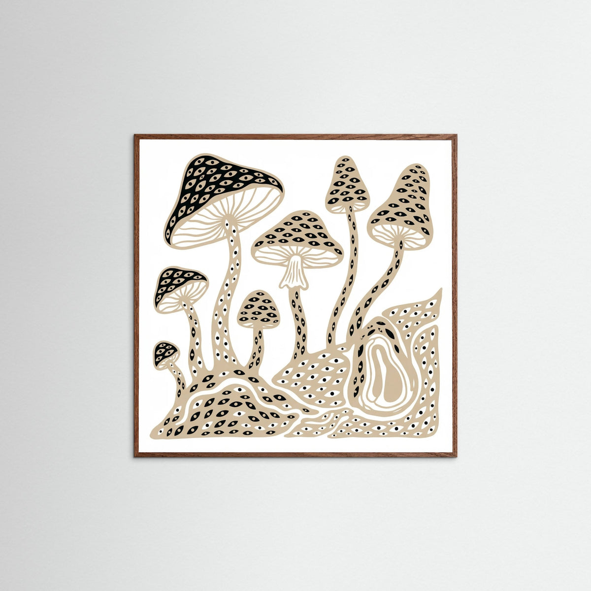 Oak Dark Square Organic Gaze