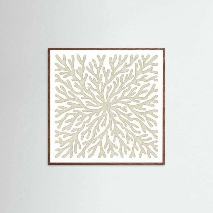 Oak Dark Square Organic Swirls