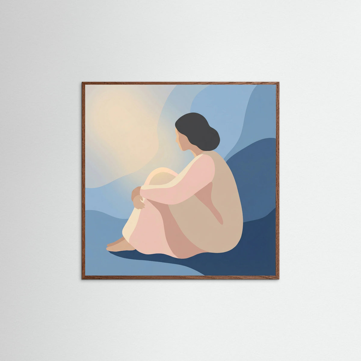 Oak Dark Square Quiet Contemplation