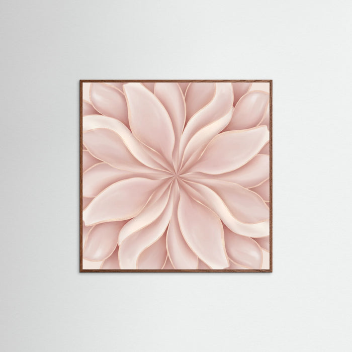 Oak Dark Square Rose Embrace