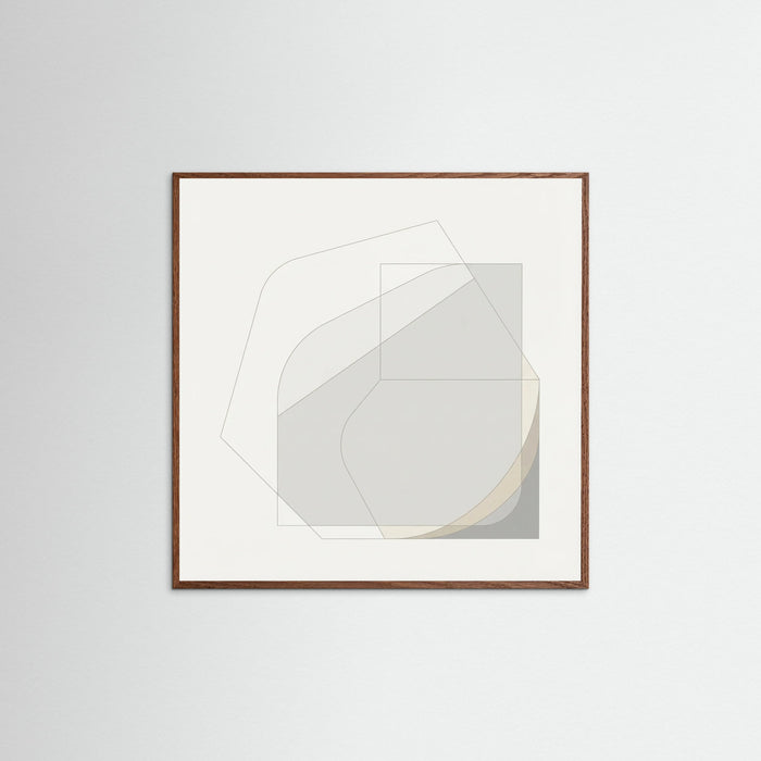 Oak Dark Square Soft Geometry