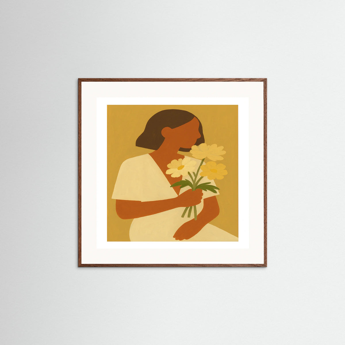 Oak Dark Square Soft frame