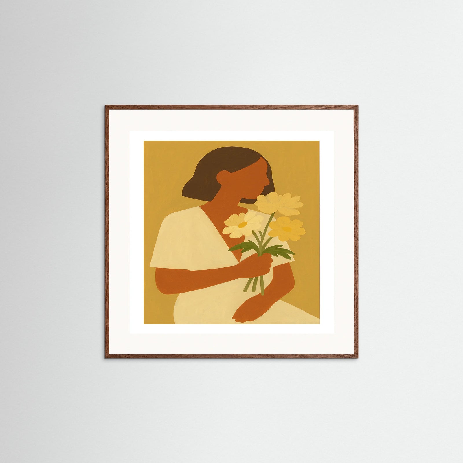 Oak Dark Square Soft frame
