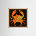 Oak Dark Square Spotted Crab