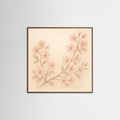 Oak Dark Square Sunlit Blossoms