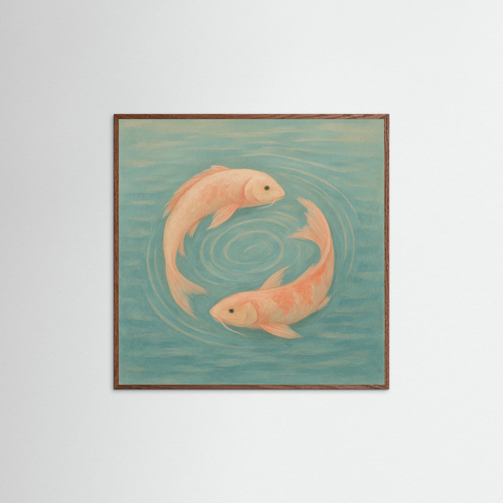 Oak Dark Square Tranquil Waters