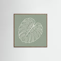 Oak Dark Square Verdant Outline
