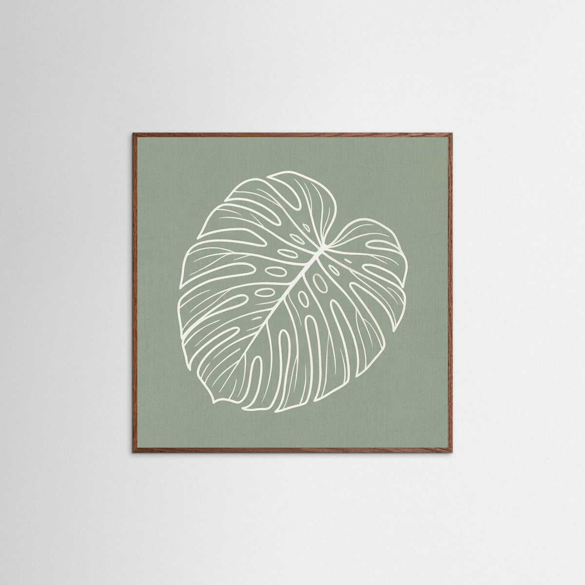 Oak Dark Square Verdant Outline