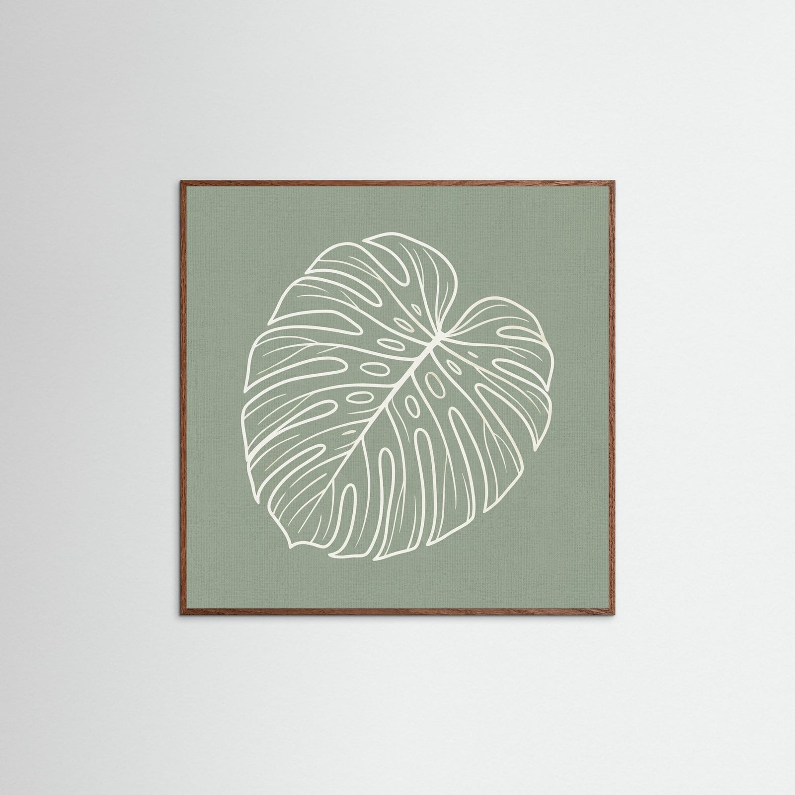 Oak Dark Square Verdant Outline