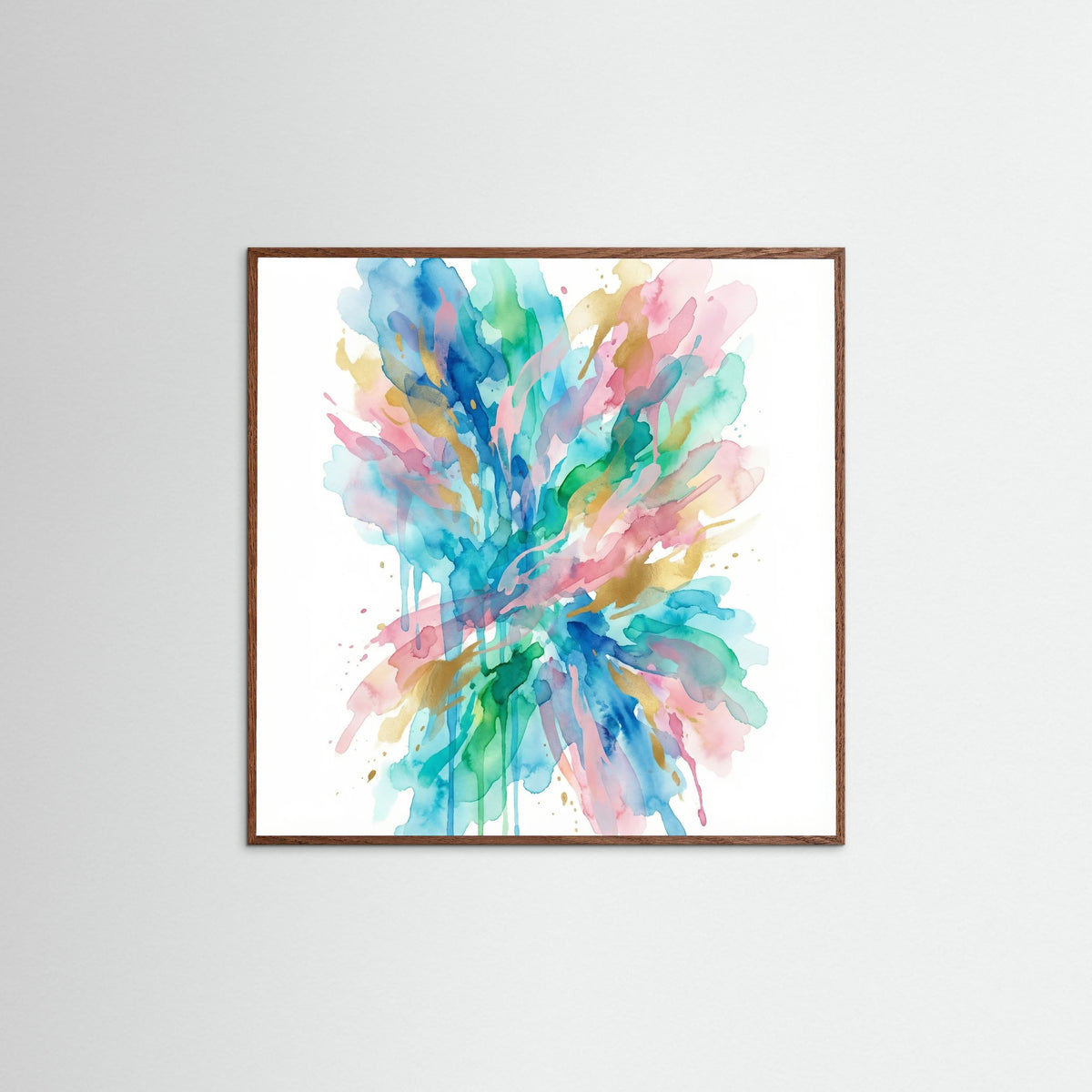 Oak Dark Square Vibrant Splashes