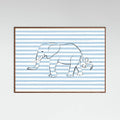 Poster Stripe Elephant – poster e stampa artistica