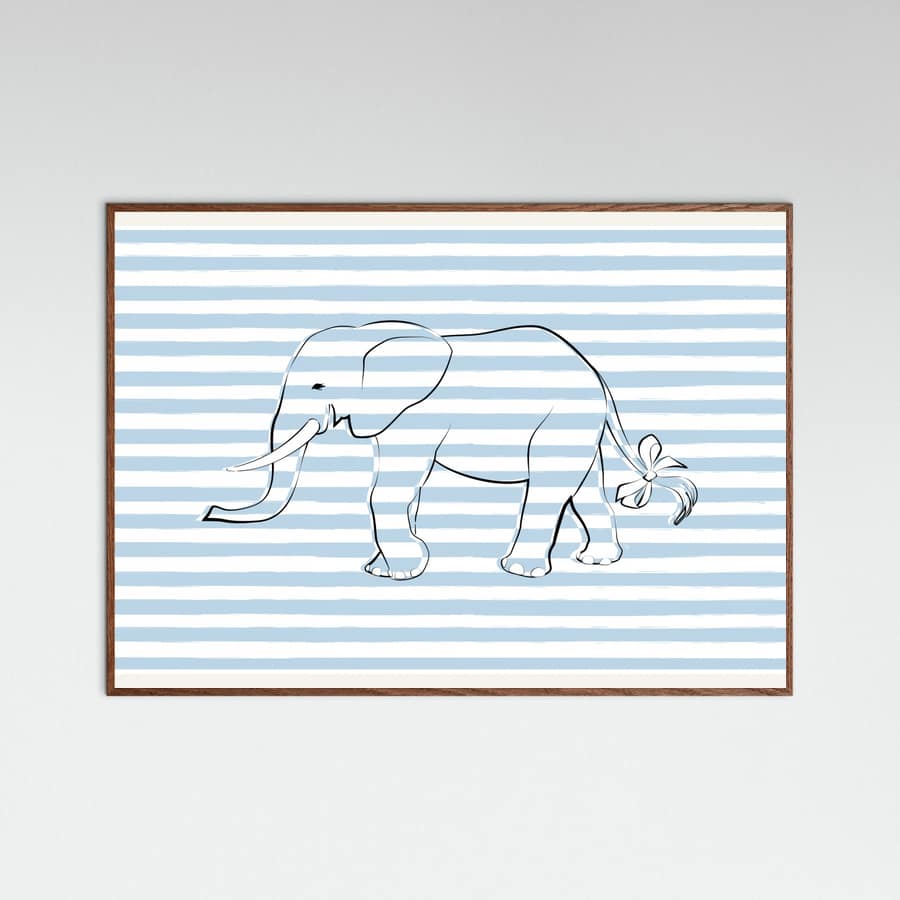 Poster Stripe Elephant – poster e stampa artistica