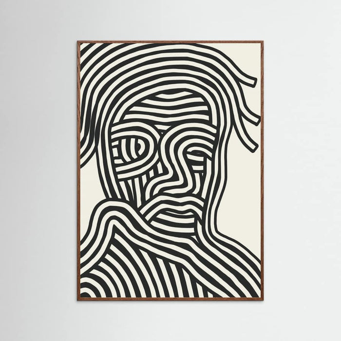 Stripe Portrait Poster – poster and art print