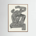 Stripe Woman Portrait Poster – poster and art print
