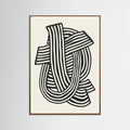 Poster Striped Abstract In Black – poster e stampa artistica