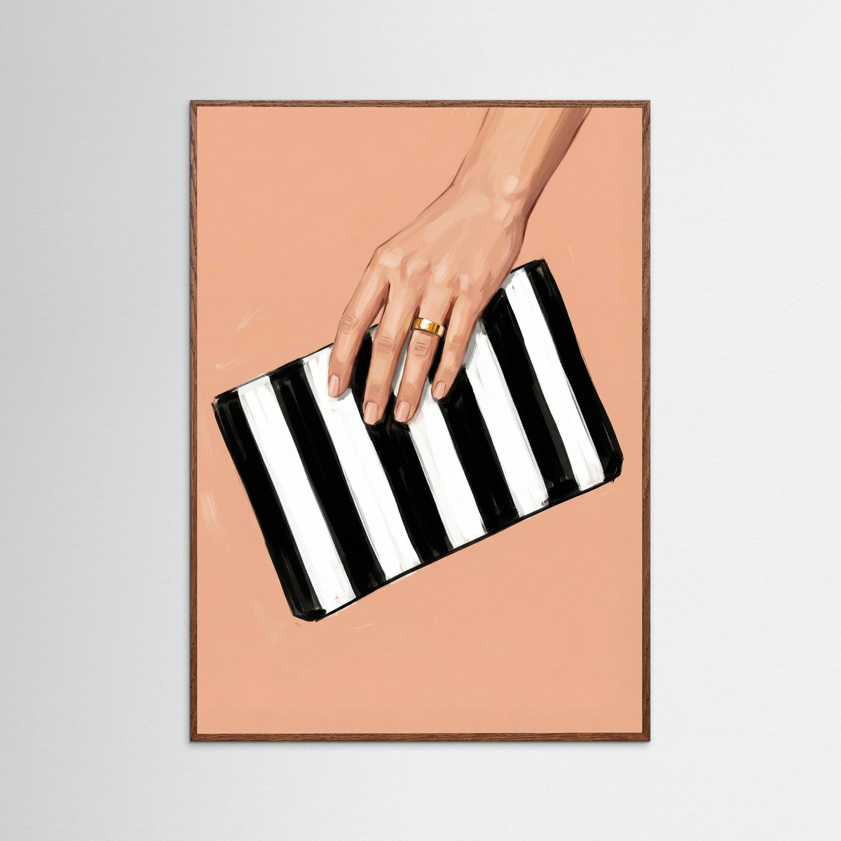 Oak Dark Striped Chic