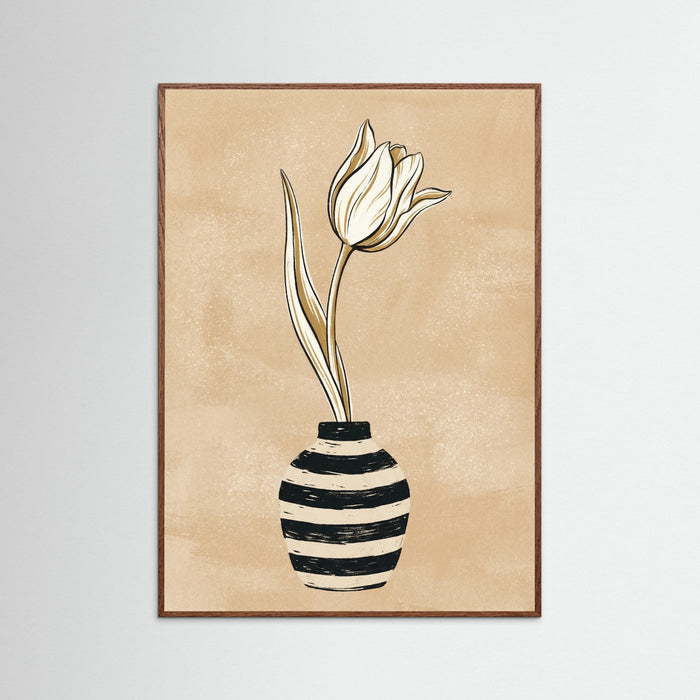 Oak Dark Striped Daisies