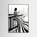 Oak Dark Striped Elegance