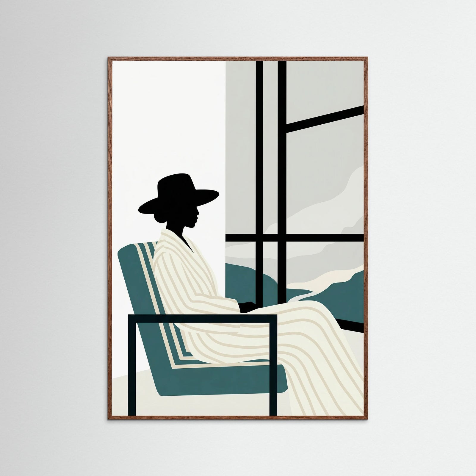 Oak Dark Striped Repose