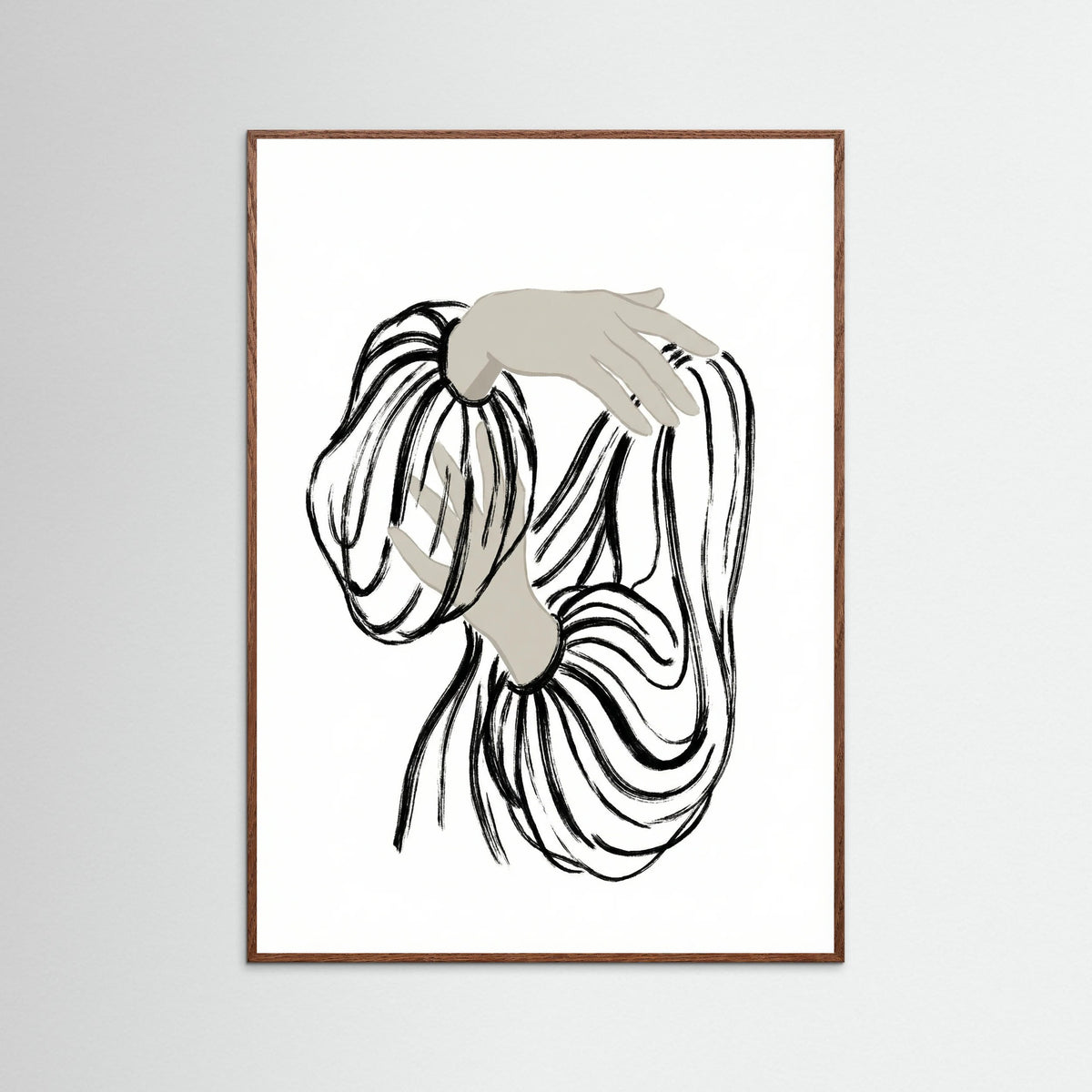 Oak Dark Striped Serenity Black