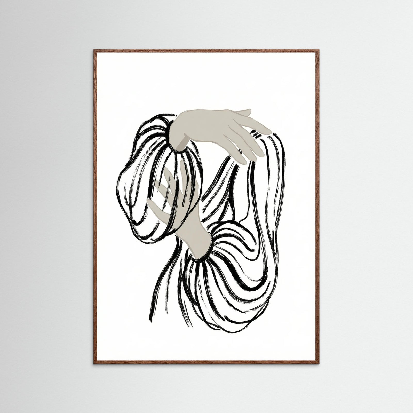 Oak Dark Striped Serenity Black