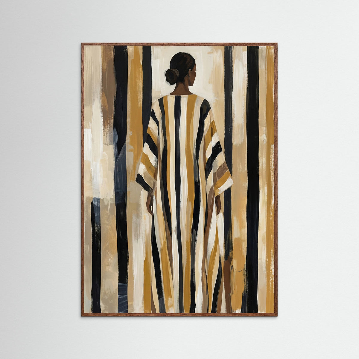 Oak Dark Striped Serenity Brown