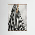 Oak Dark Striped Silhouette Black