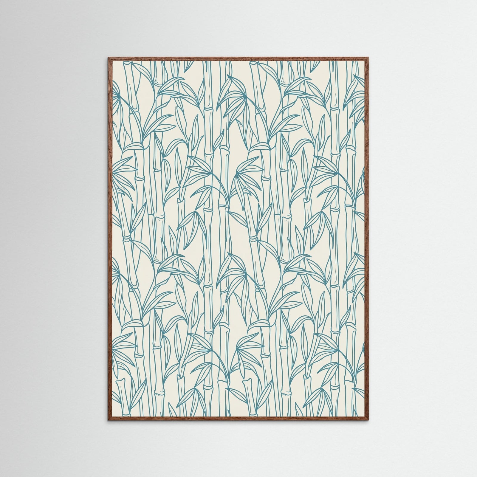 Oak Dark Stylized Ocean Pattern