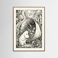 Oak Dark Submerged Moomin Home
