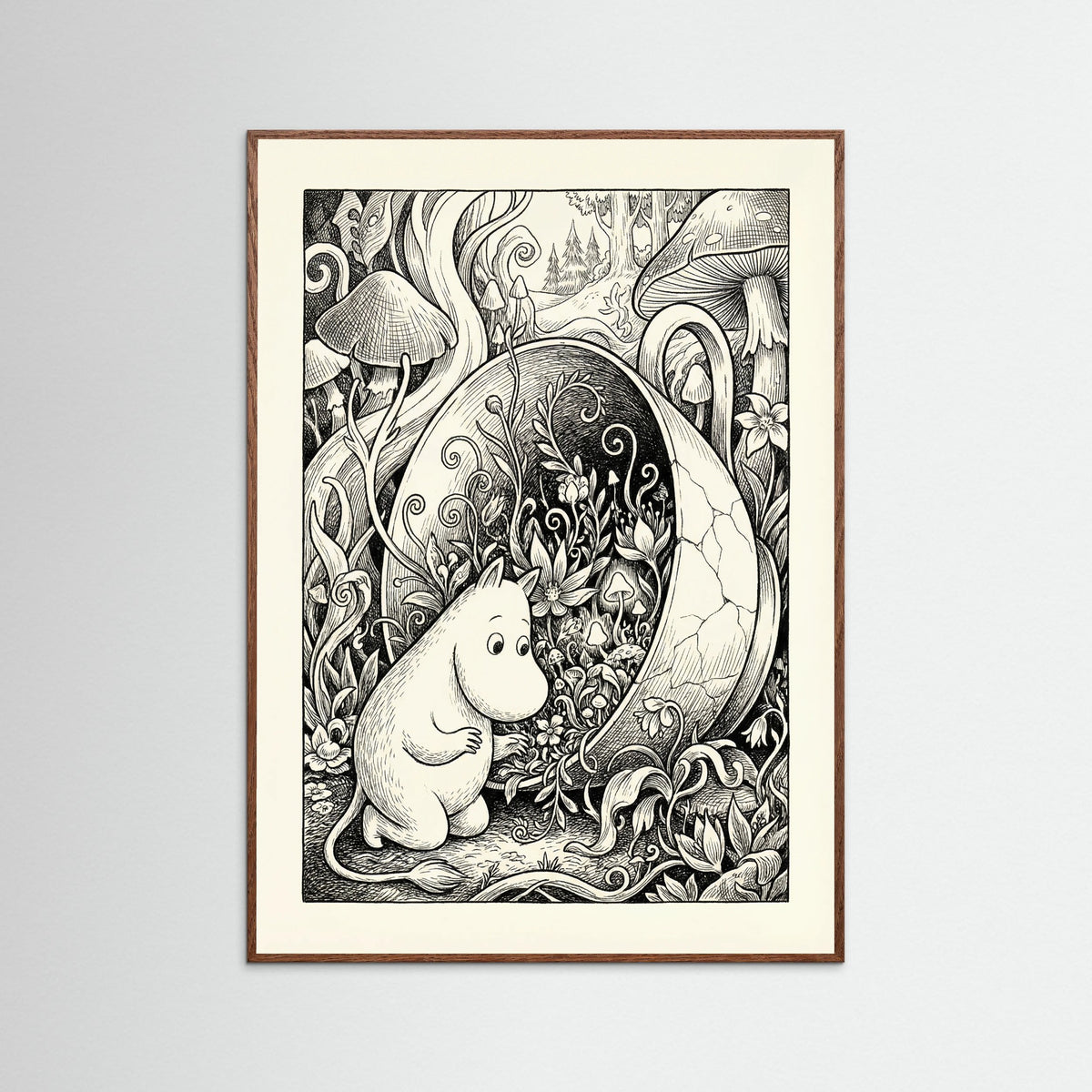 Oak Dark Submerged Moomin Home