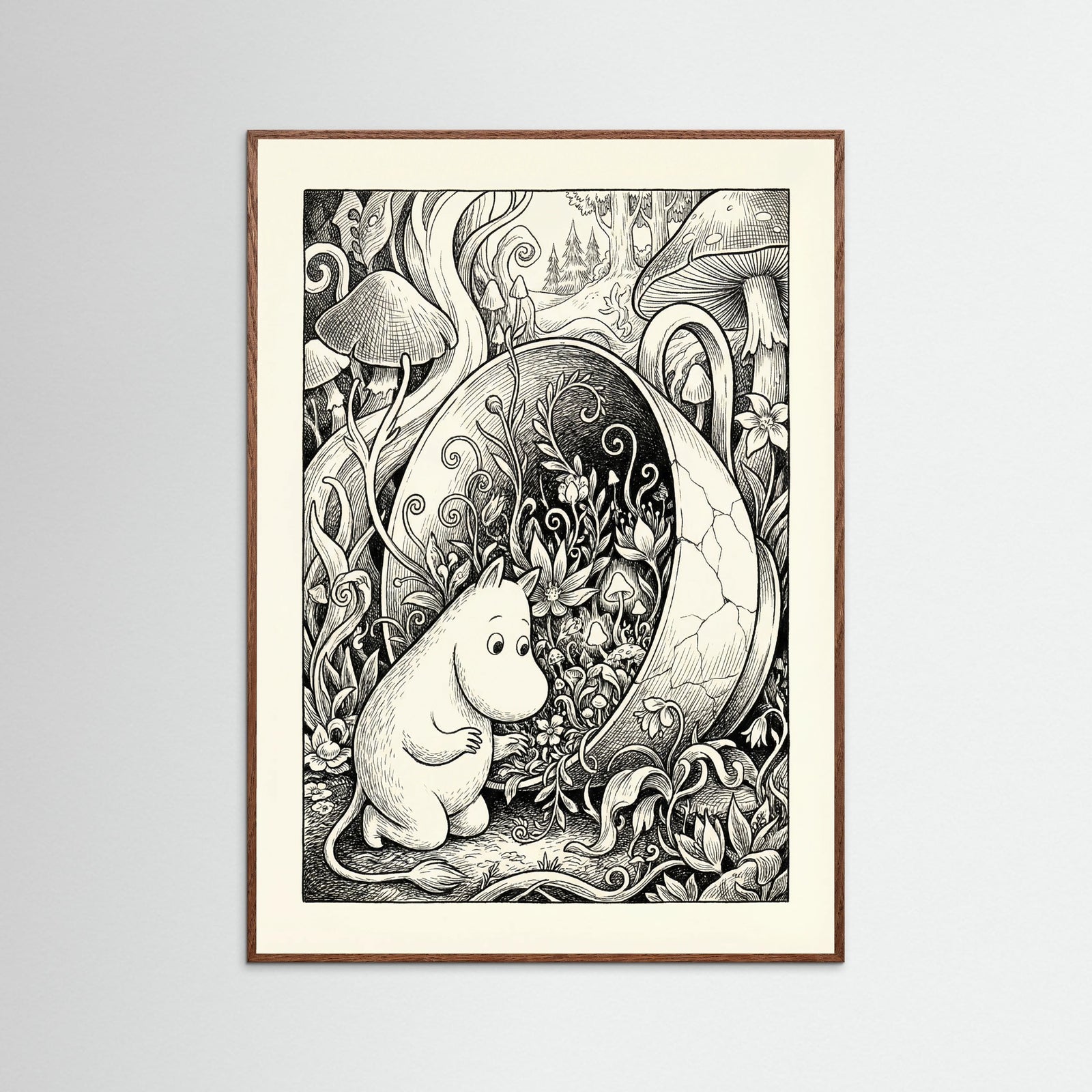 Oak Dark Submerged Moomin Home