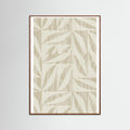 Oak Dark Subtle Botanical Pattern 2 Poster
