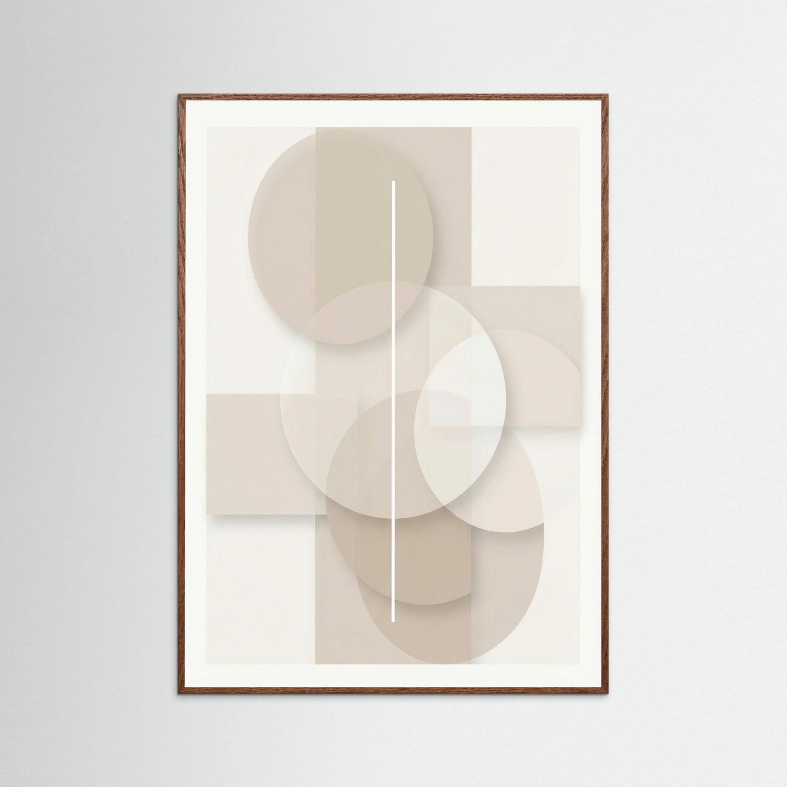 Oak Dark Subtle Geometry Beige