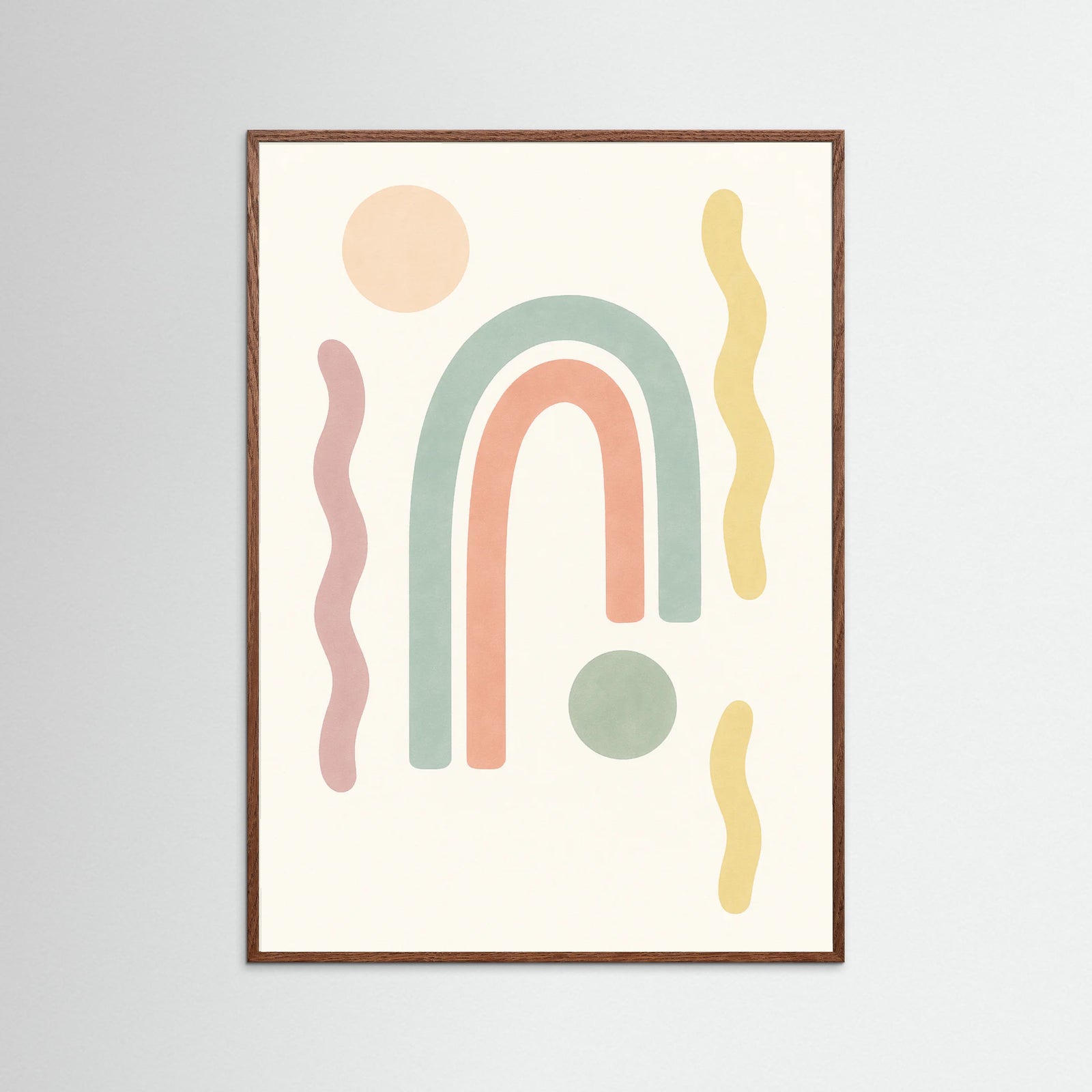 Oak Dark Sunburst Paths