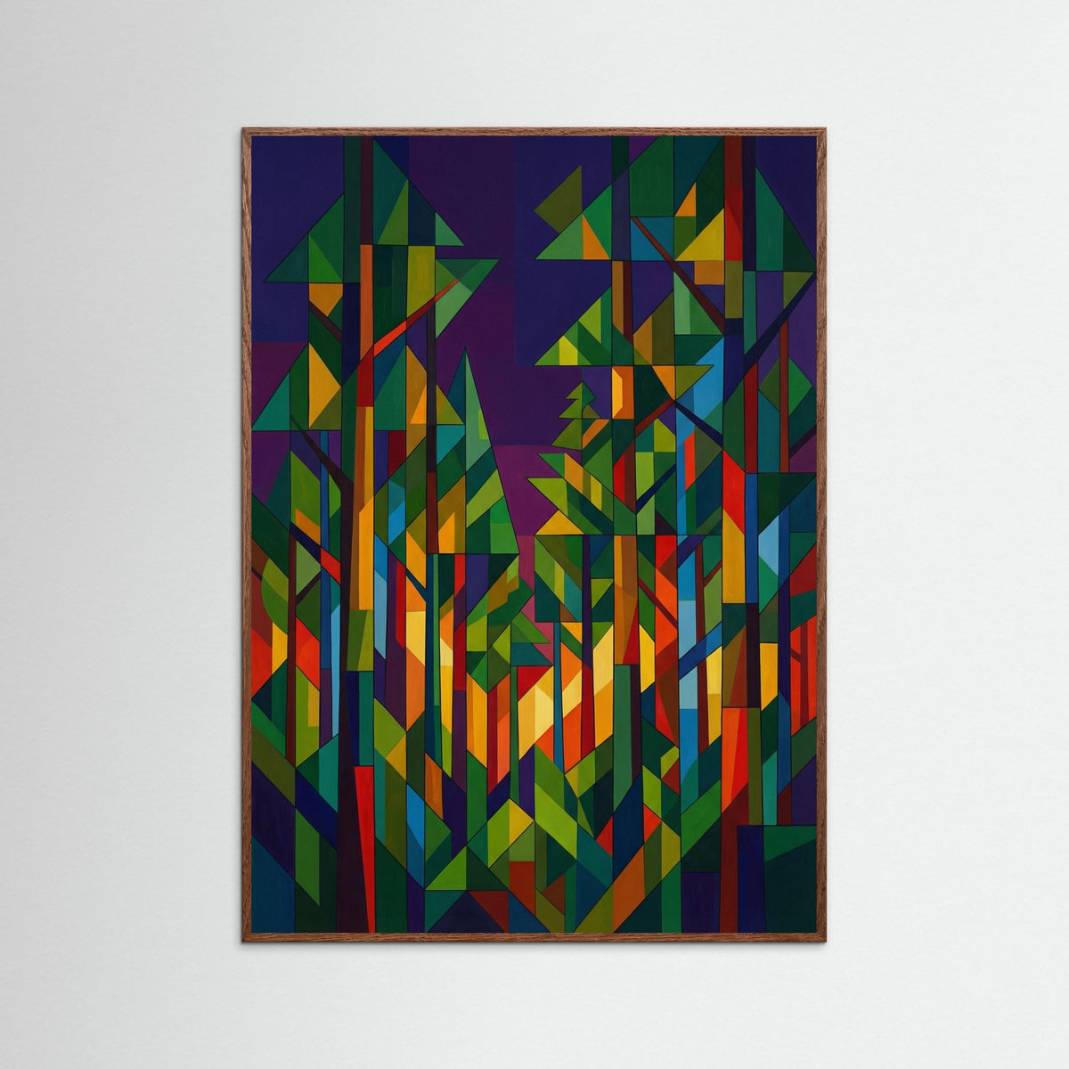 Oak Dark Sunlit Mosaic