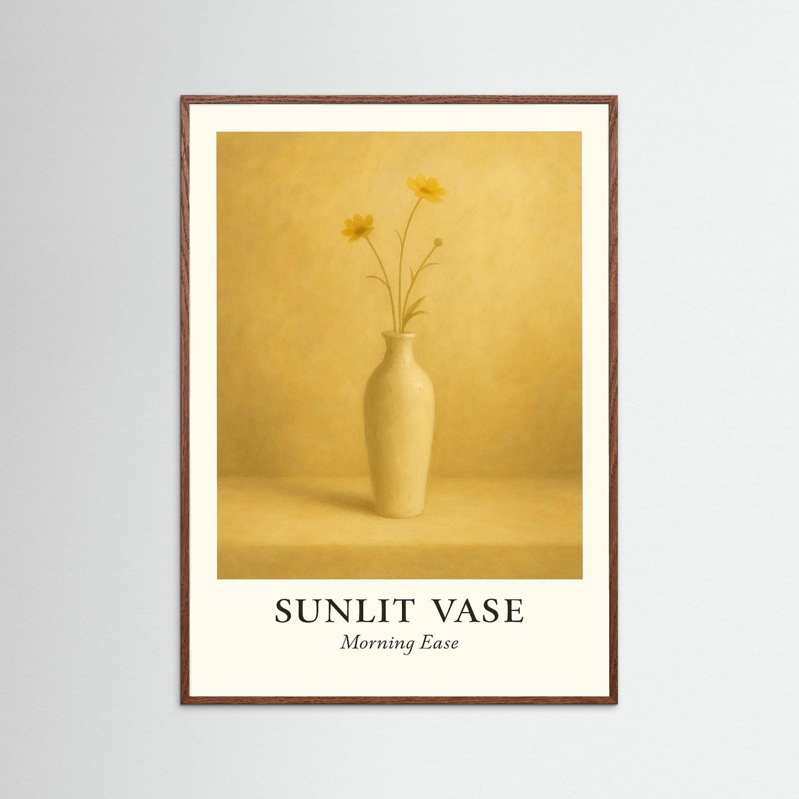 Oak Dark Sunlit vase