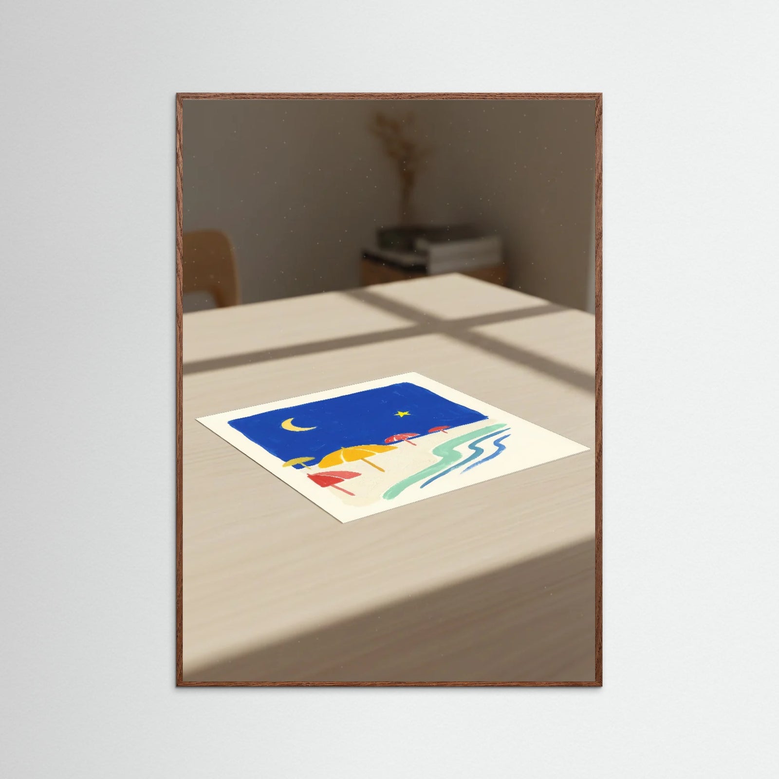 Oak Dark Sunny Seaside Bliss