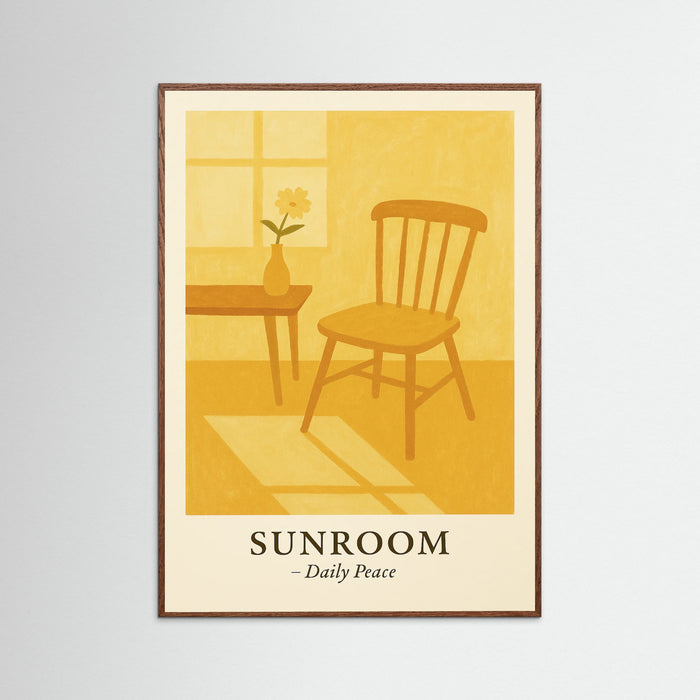Oak Dark Sunroom