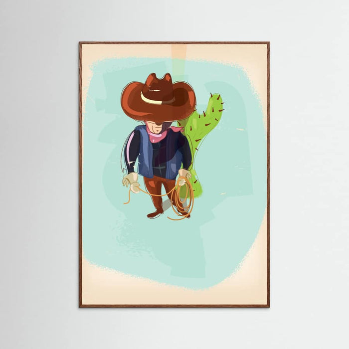 Texas Cowboy Poster – plakat og kunsttryk