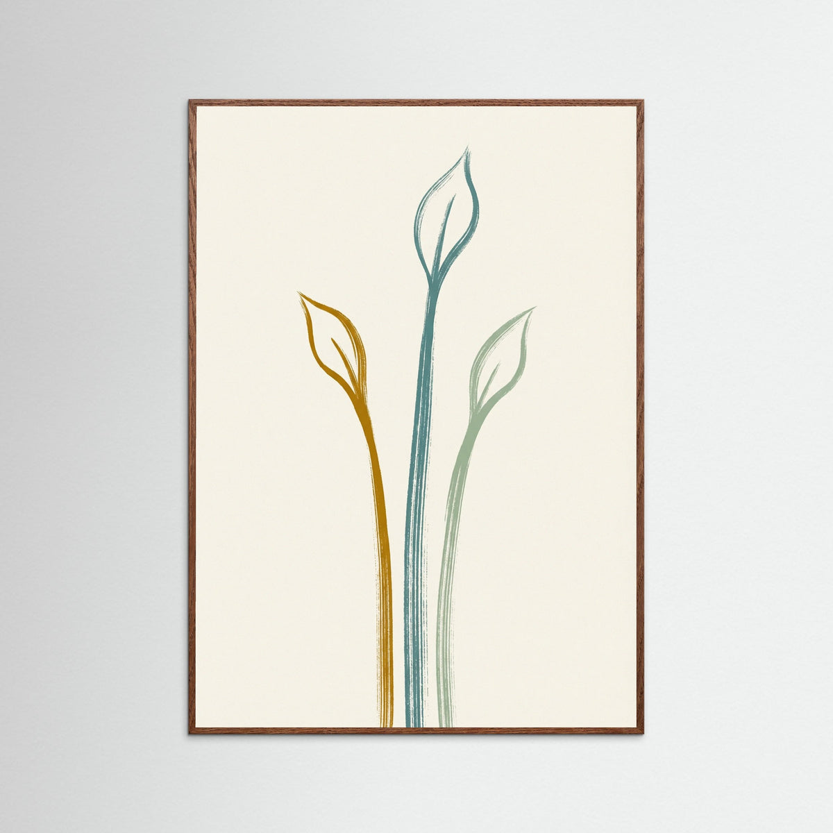 Oak Dark Textured Flora