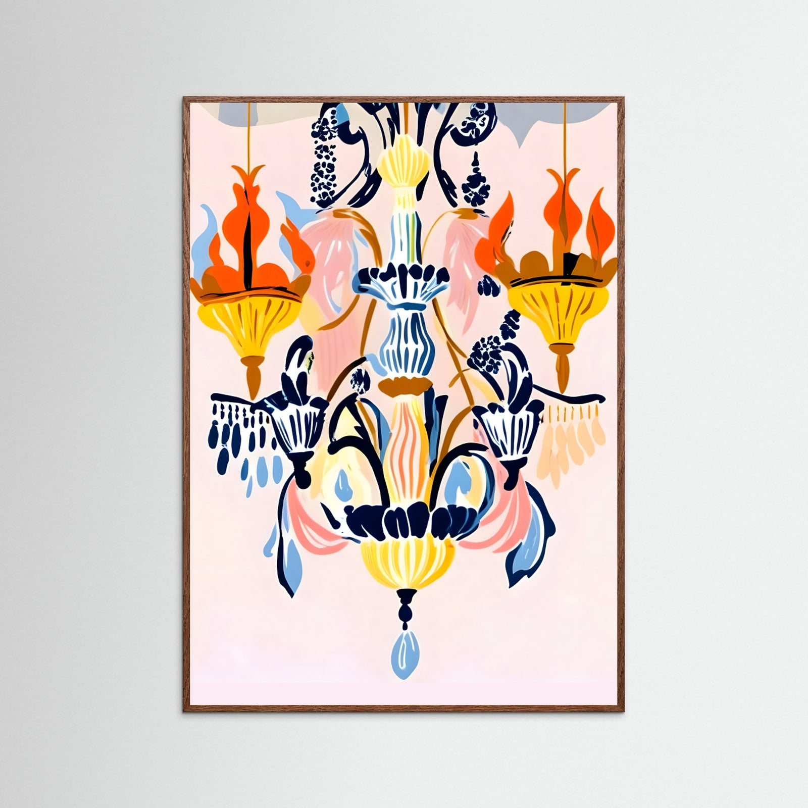 Oak Dark The Chandelier Poster