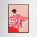 The Woman With the Red Stripes Poster – poster and art print