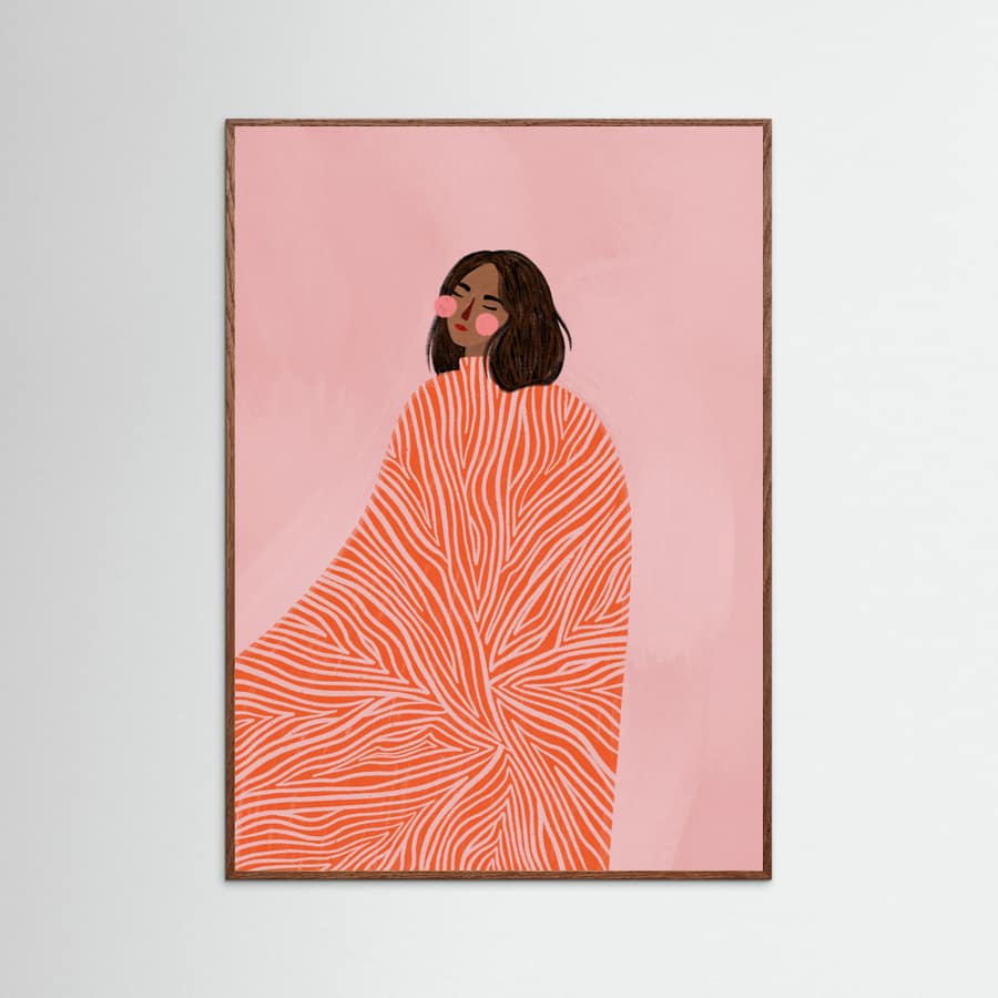The Woman With the Swirls Poster – poster and art print