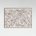 Oak Dark Thin Shakey Lines Poster