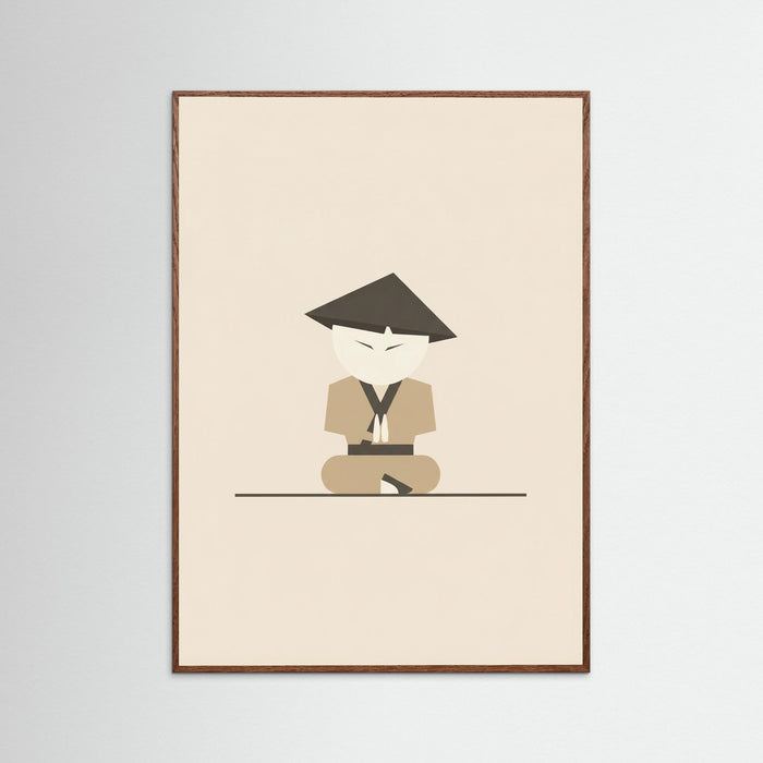 Oak Dark Three Stylized Figures