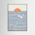 Three White Sails Poster – poster and art print