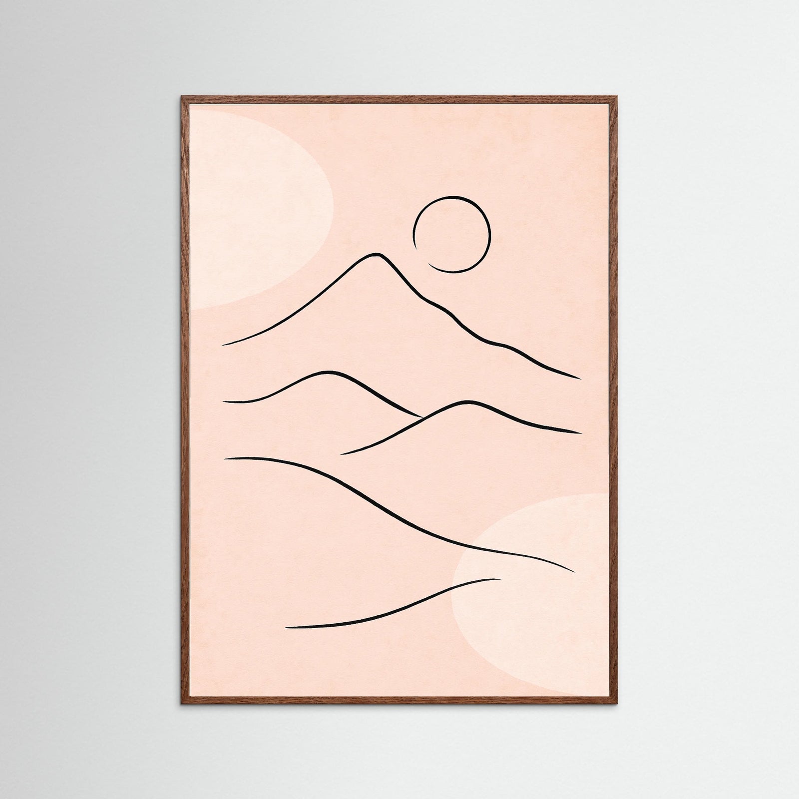 Oak Dark Tranquil Outline
