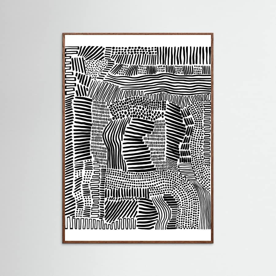 Oak Dark Tribal Art Poster
