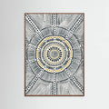 Oak Dark Tribal Sun Poster